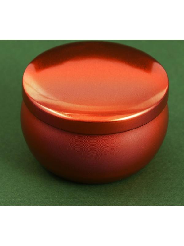 Свеча в железной банке из пчелиного воска «Арома рай», аромат кофе, диам. 6 см