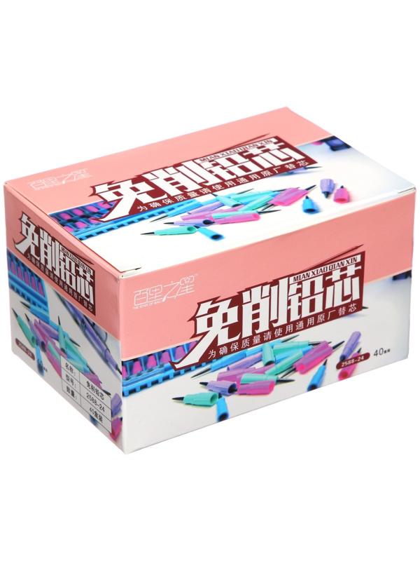 Набор грифелей для секицонных карандашей, 24 штуки в пластиковой коробочке МИКС