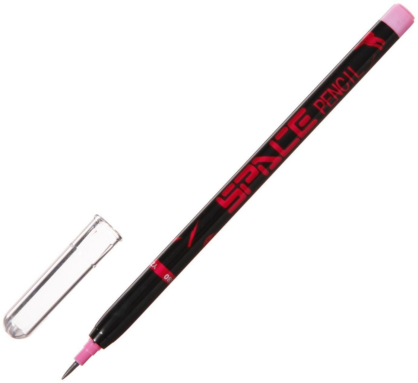 Набор карандашей секционных чернографитных, 4 штуки, Черный корпус