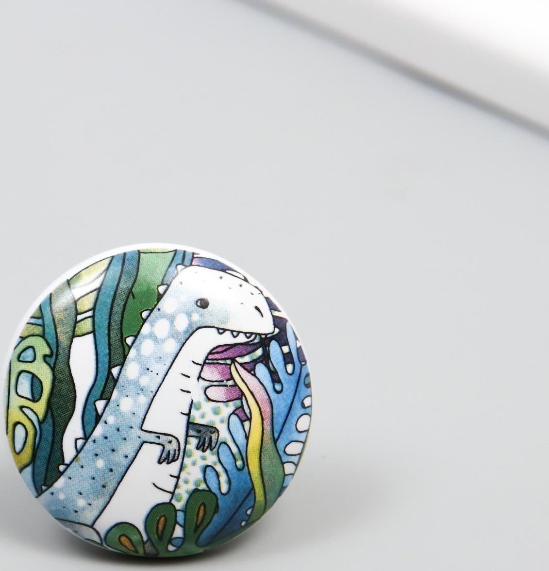 Ручка для шкатулки керамика, металл 