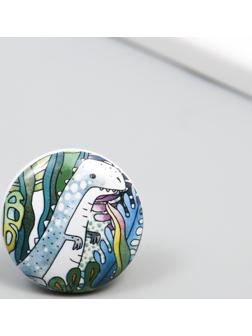 Ручка для шкатулки керамика, металл 