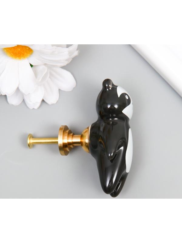 Ручка для шкатулки керамика, металл 