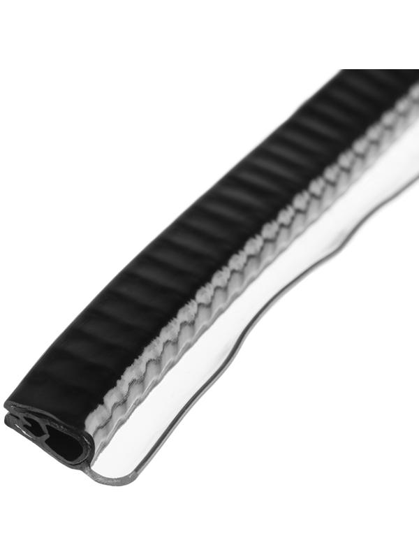 Защитная накладка на контур двери, металлический сердечник, 5 м, черный