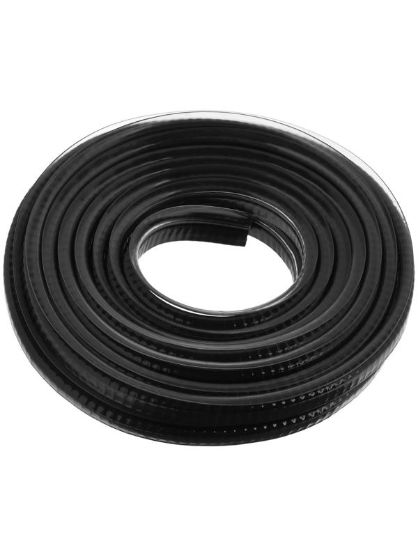 Защитная накладка на контур двери, металлический сердечник, 5 м, черный