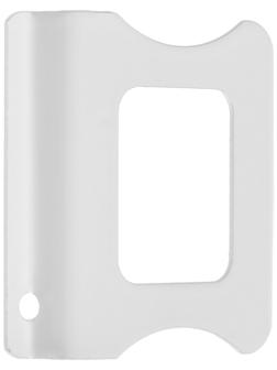 Ручка Металл белая большая, под шнур квадрат