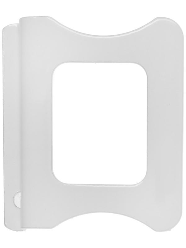 Ручка Металл белая большая, под шнур квадрат