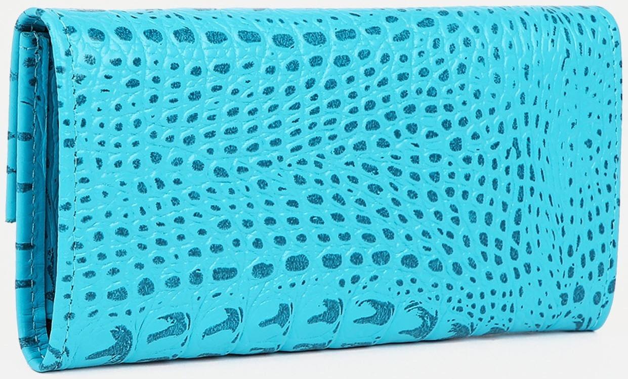 Кошелёк на кнопке, цвет бирюзовый