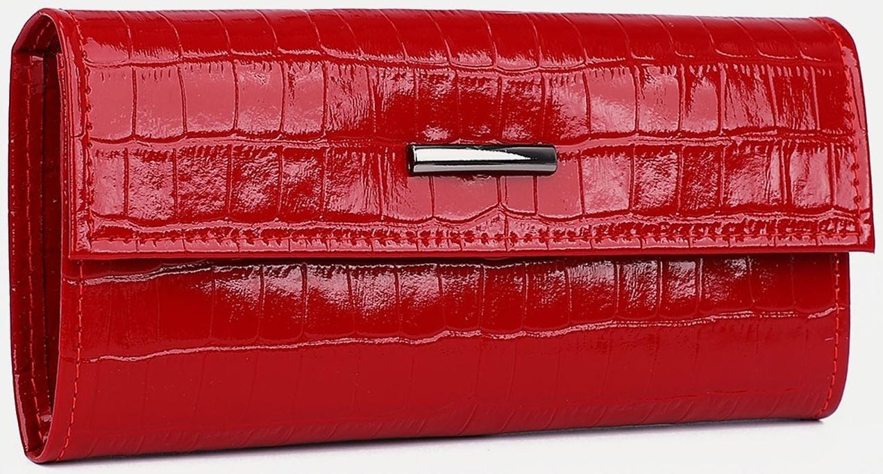 Кошелёк на кнопке, цвет красный