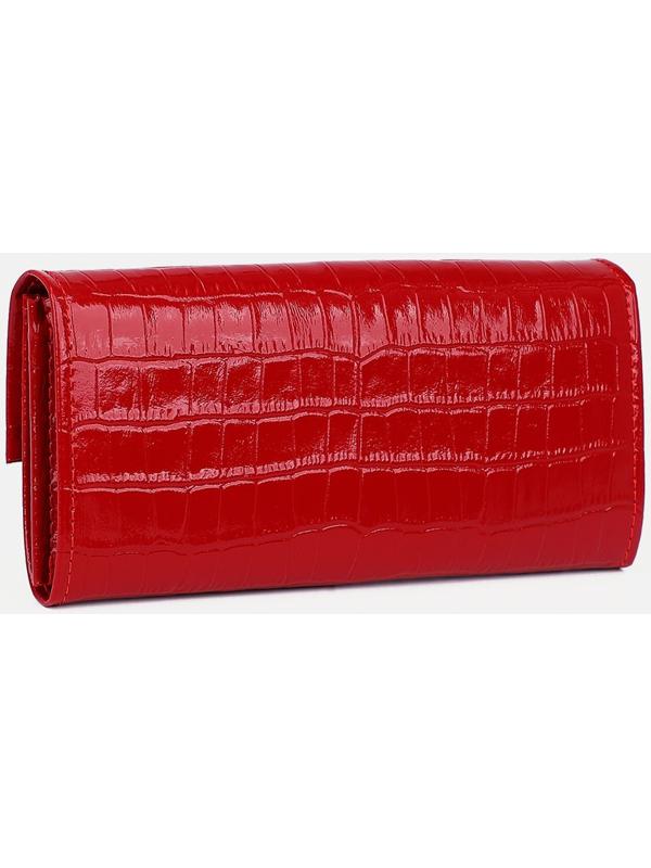 Кошелёк на кнопке, цвет красный