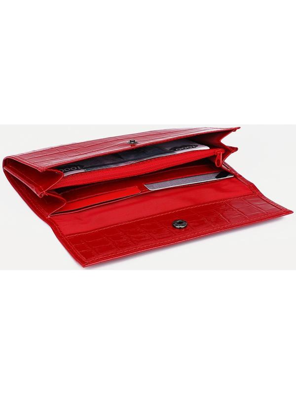 Кошелёк на кнопке, цвет красный