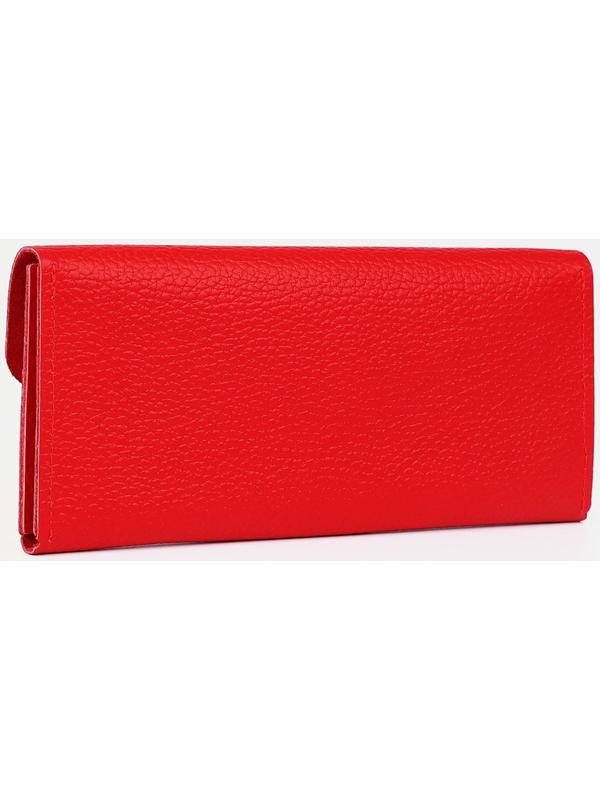 Кошелёк на кнопке, цвет красный