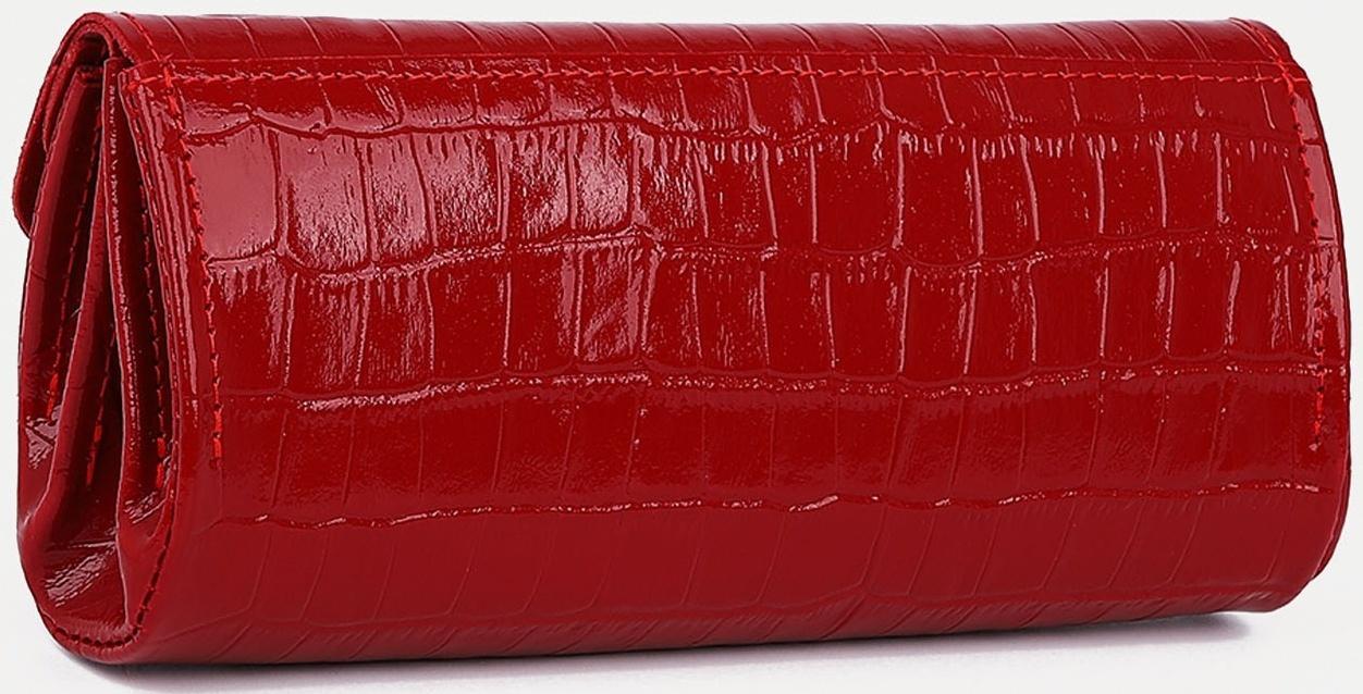 Кошелёк на кнопке, цвет красный