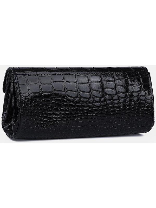 Кошелёк на кнопке, цвет чёрный