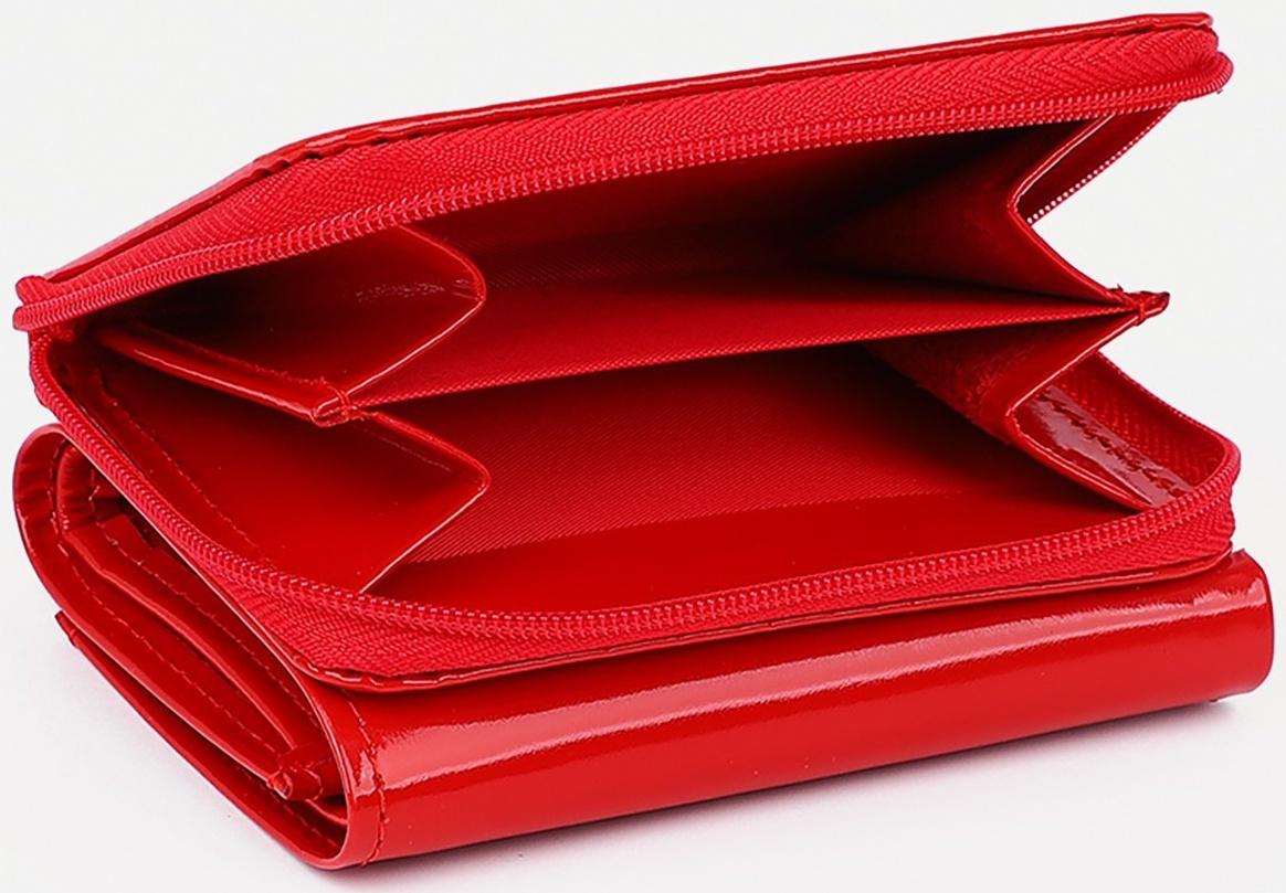 Кошелёк на молнии, цвет красный
