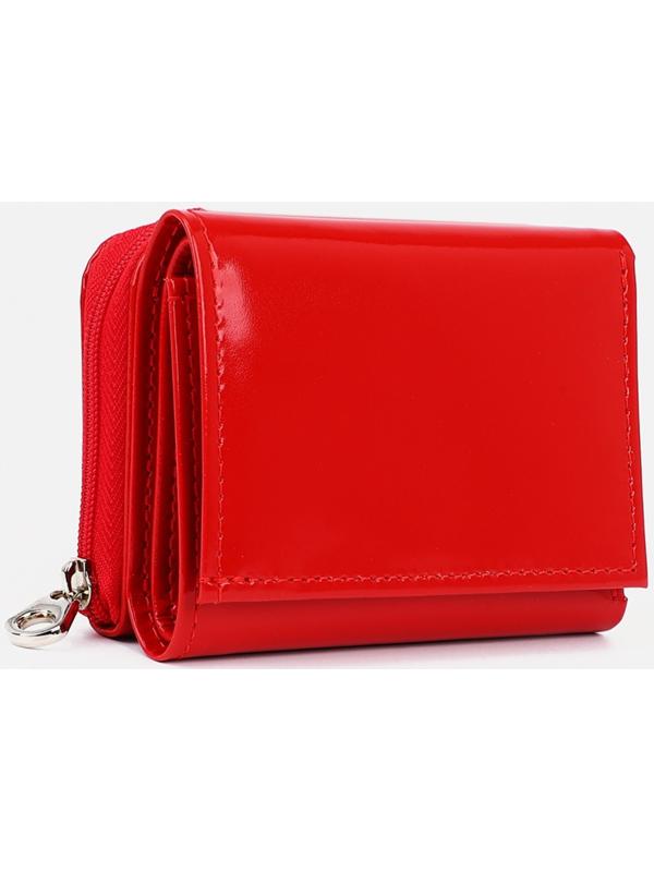 Кошелёк на молнии, цвет красный