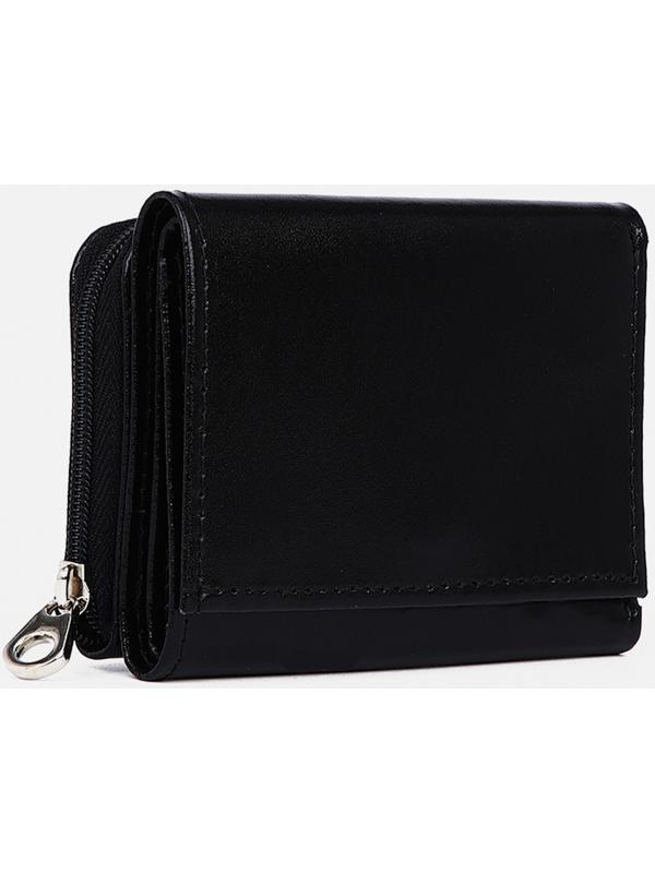 Кошелёк на молнии, цвет чёрный