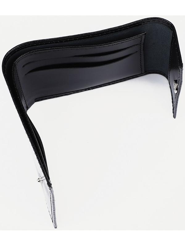 Кошелёк на кнопке, цвет чёрный