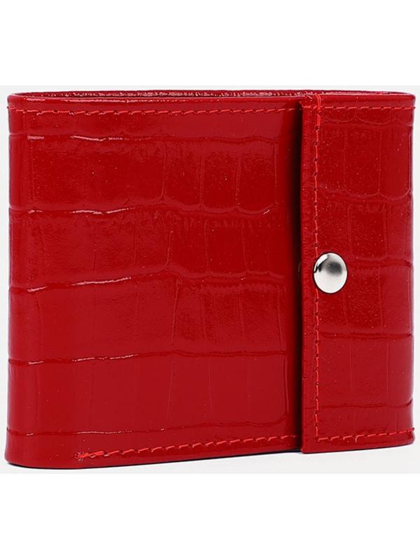 Кошелёк на кнопке, цвет красный