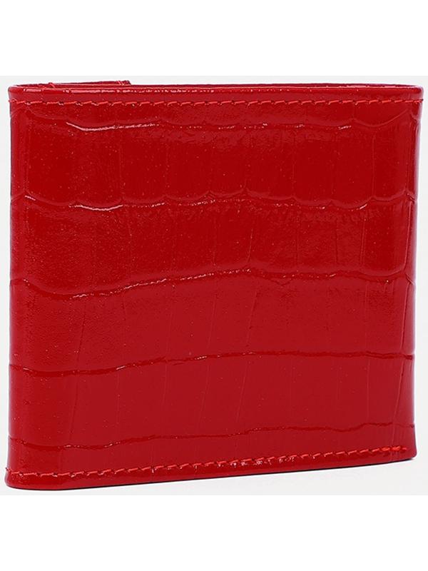 Кошелёк на кнопке, цвет красный