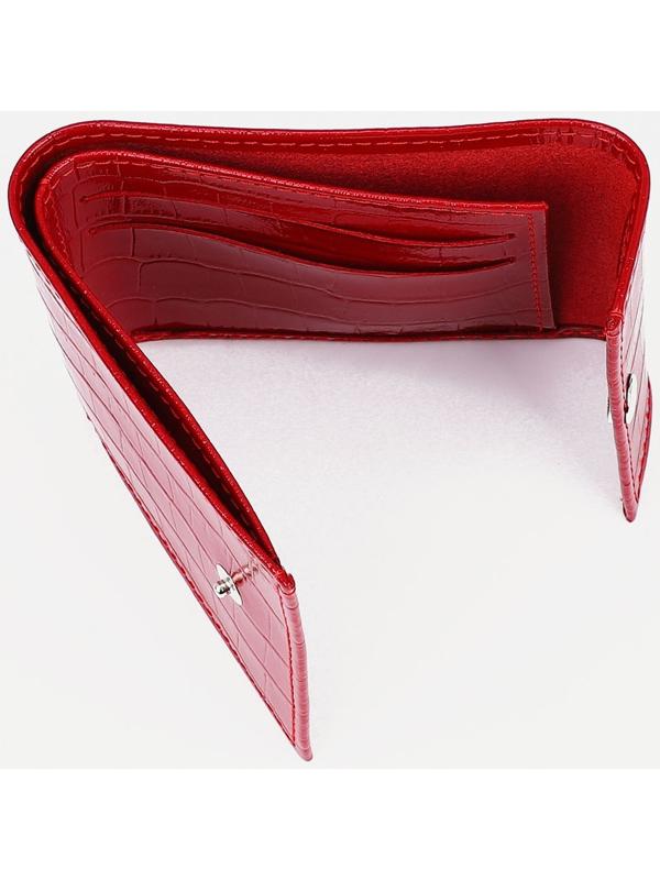 Кошелёк на кнопке, цвет красный