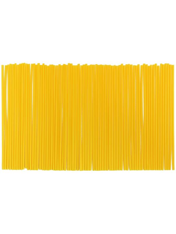 Декоративные накладки (трубки) на спицы мотоцикла, желтый, набор 72 шт
