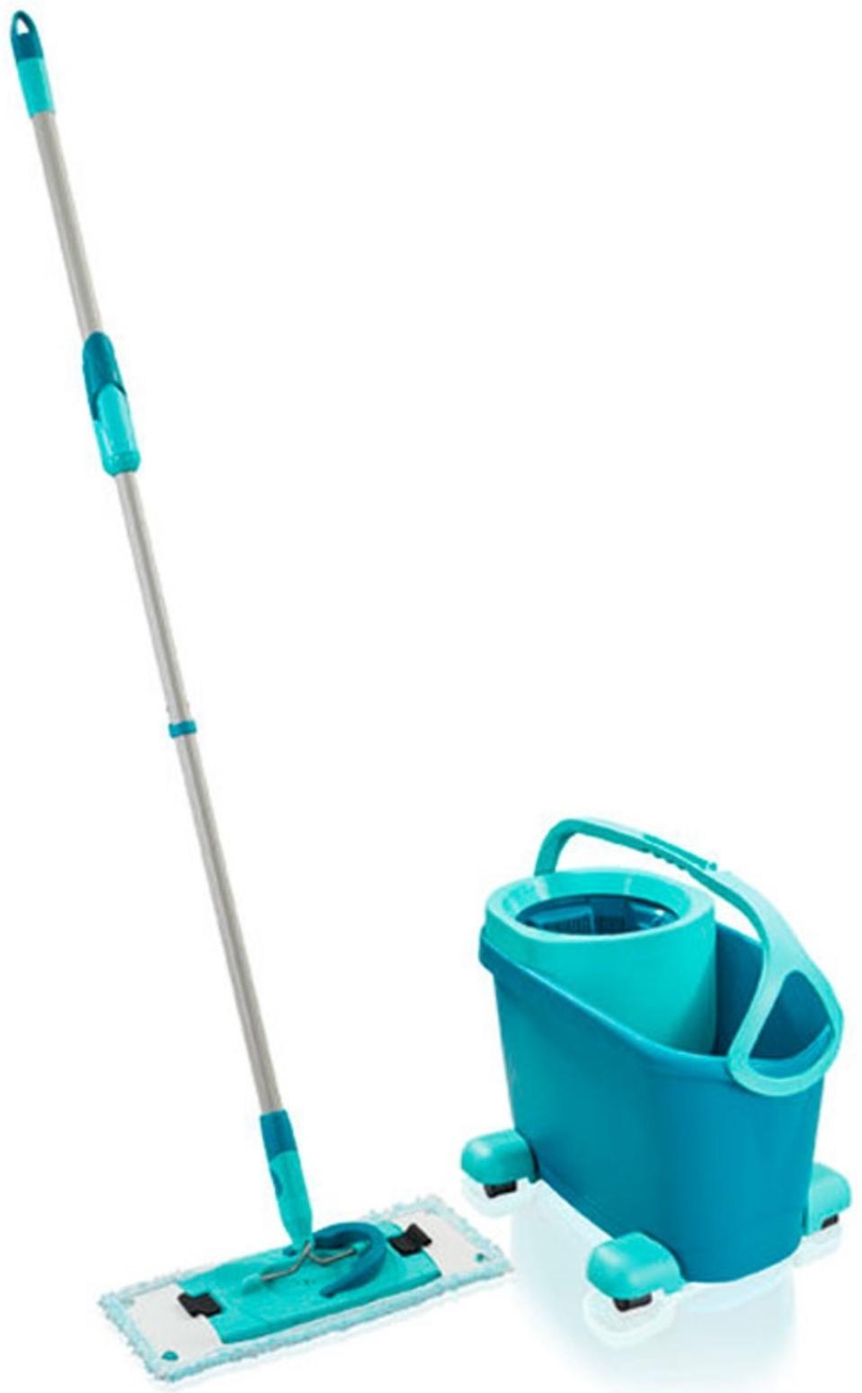 Комплект для влажной уборки Leifheit Clean Twist M Ergo, швабра, ведро на колесиках
