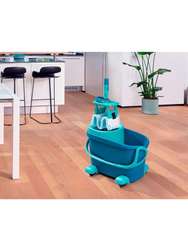 Комплект для влажной уборки Leifheit Clean Twist M Ergo, швабра, ведро на колесиках