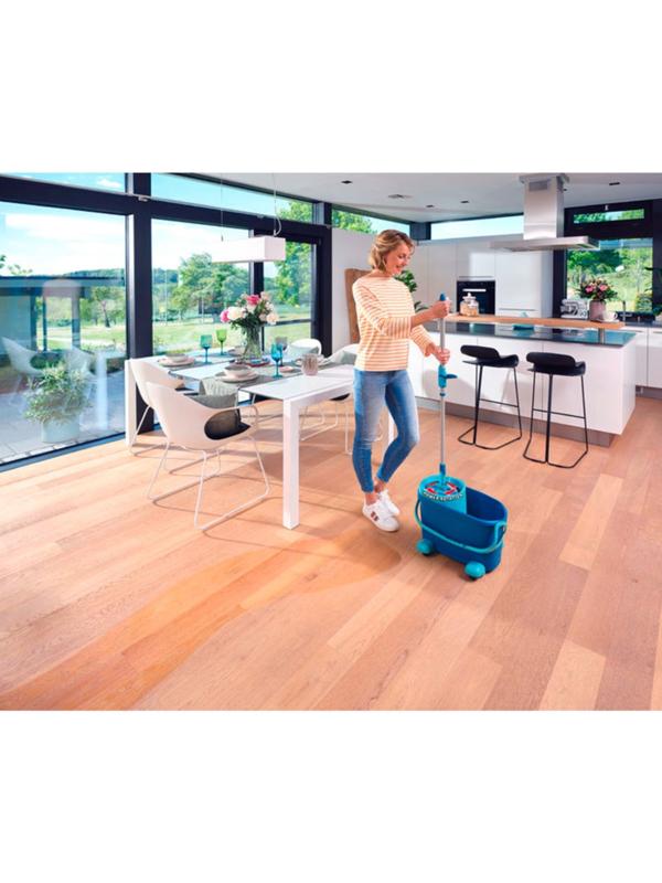 Комплект для влажной уборки Leifheit Clean Twist M Ergo, швабра, ведро на колесиках