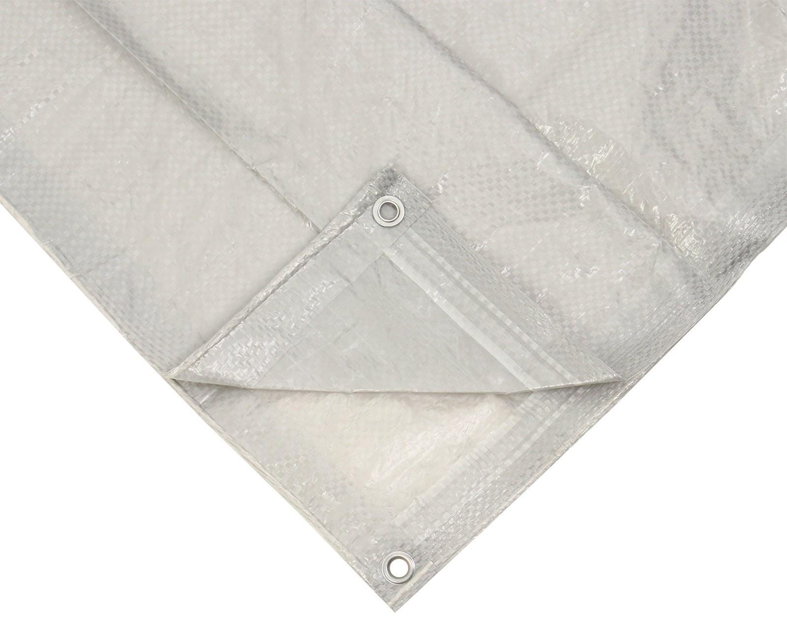 Тент защитный, 3 × 2 м, плотность 60 г/м², люверсы шаг 1 м, тарпаулин, серый