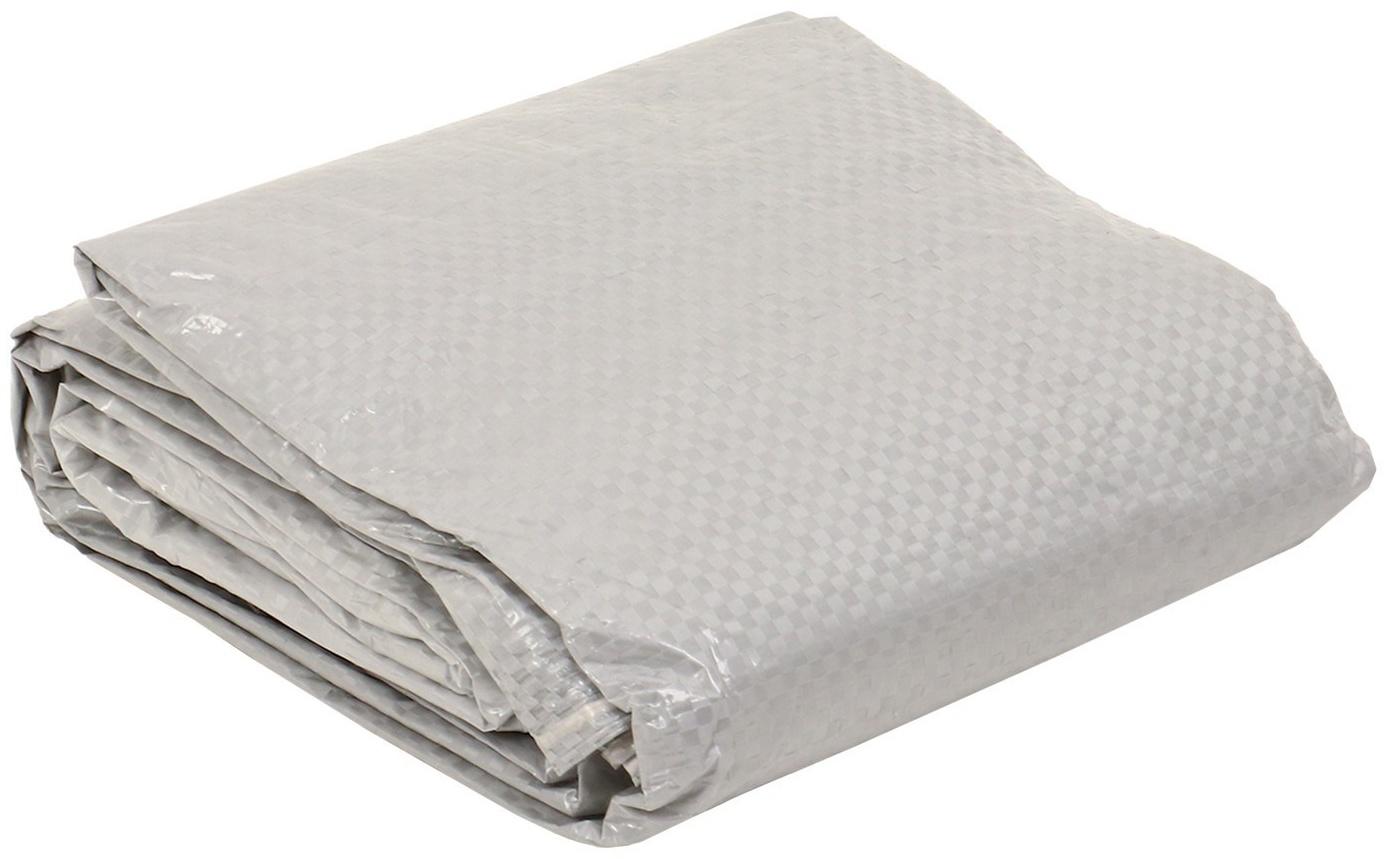 Тент защитный, 3 × 2 м, плотность 60 г/м², люверсы шаг 1 м, тарпаулин, серый