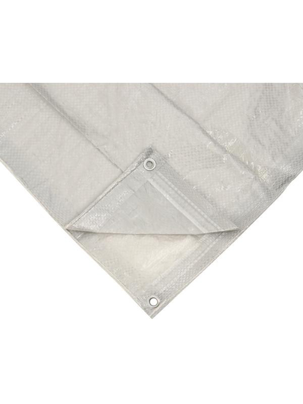 Тент защитный, 3 × 2 м, плотность 60 г/м², люверсы шаг 1 м, тарпаулин, серый