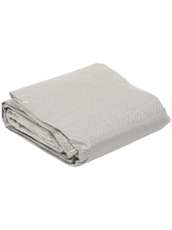 Тент защитный, 3 × 2 м, плотность 60 г/м², люверсы шаг 1 м, тарпаулин, серый