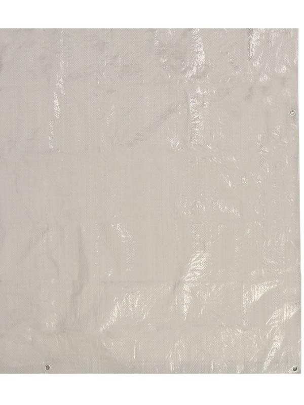 Тент защитный, 4 × 3 м, плотность 60 г/м², люверсы шаг 1 м, тарпаулин, серый