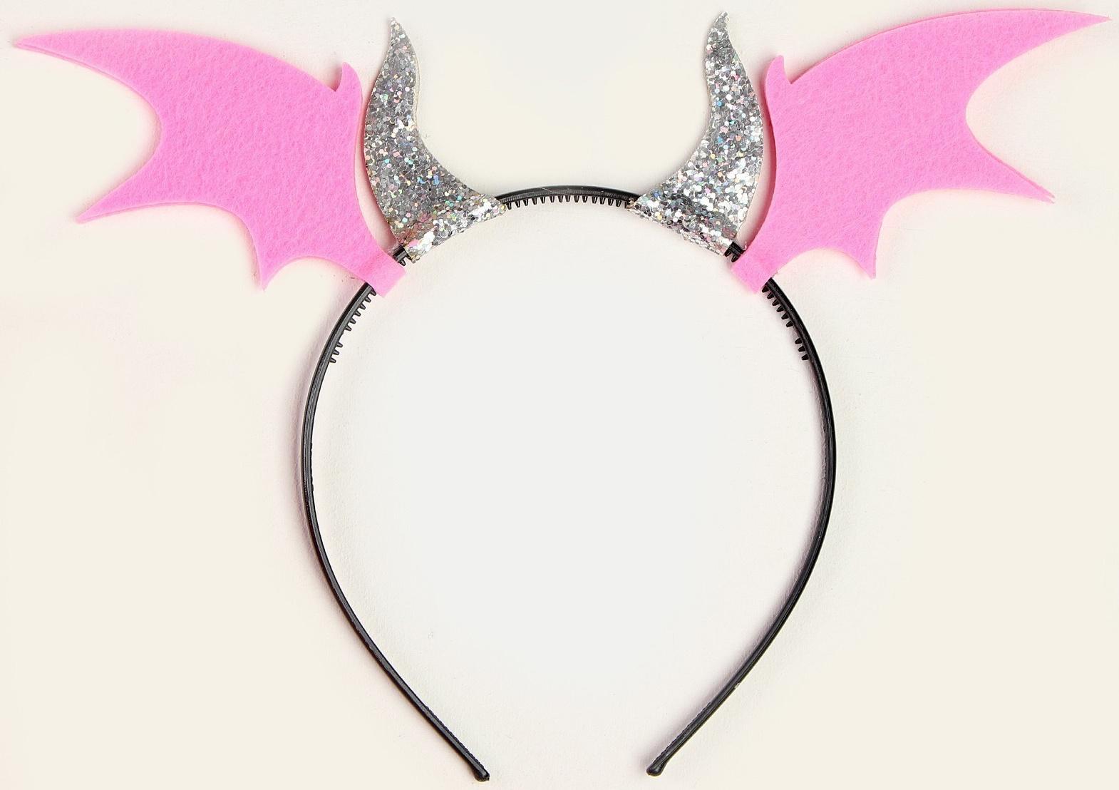 Карнавальный набор «Дракончик»: розовое платье, ободок