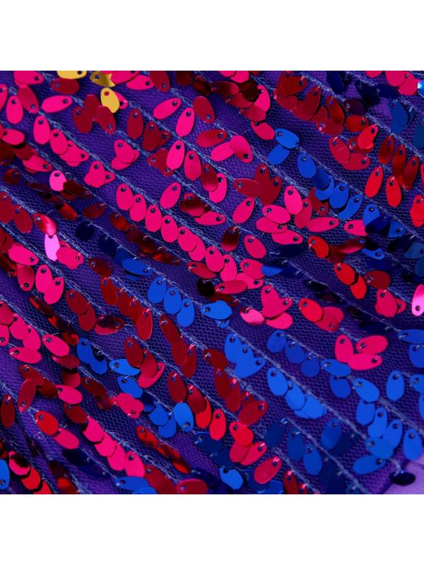 Карнавальный набор «Дракончик»: фиолетовое платье, ободок