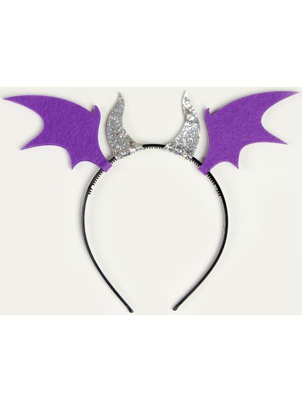 Карнавальный набор «Дракончик»: фиолетовое платье, ободок