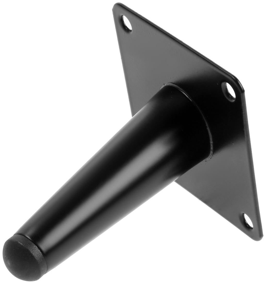 Опора мебельная CAPPIO OP07,h=100мм,толщ площ 1,8,  цвет матовый черный