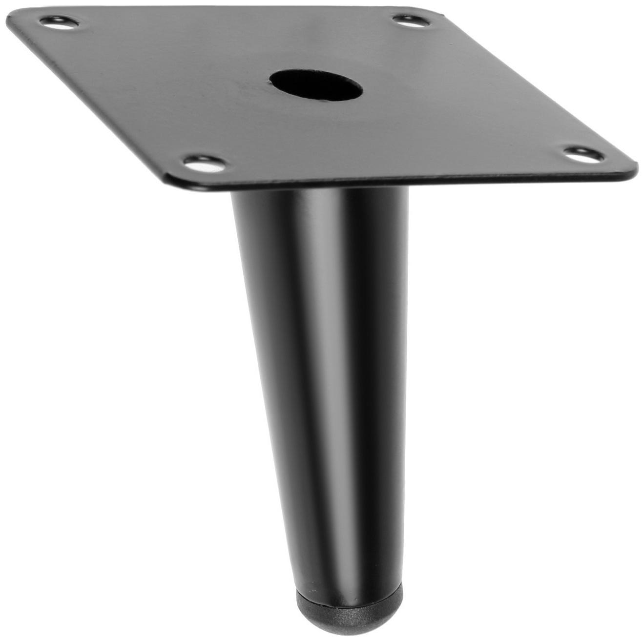 Опора мебельная CAPPIO OP07,h=100мм,толщ площ 1,8,  цвет матовый черный