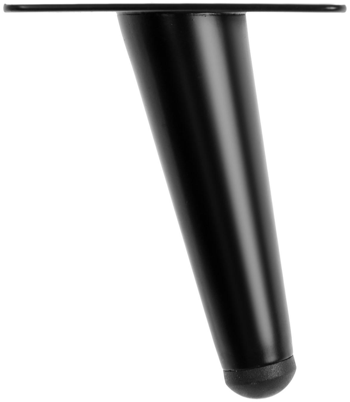 Опора мебельная CAPPIO OP07,h=100мм,толщ площ 1,8,  цвет матовый черный