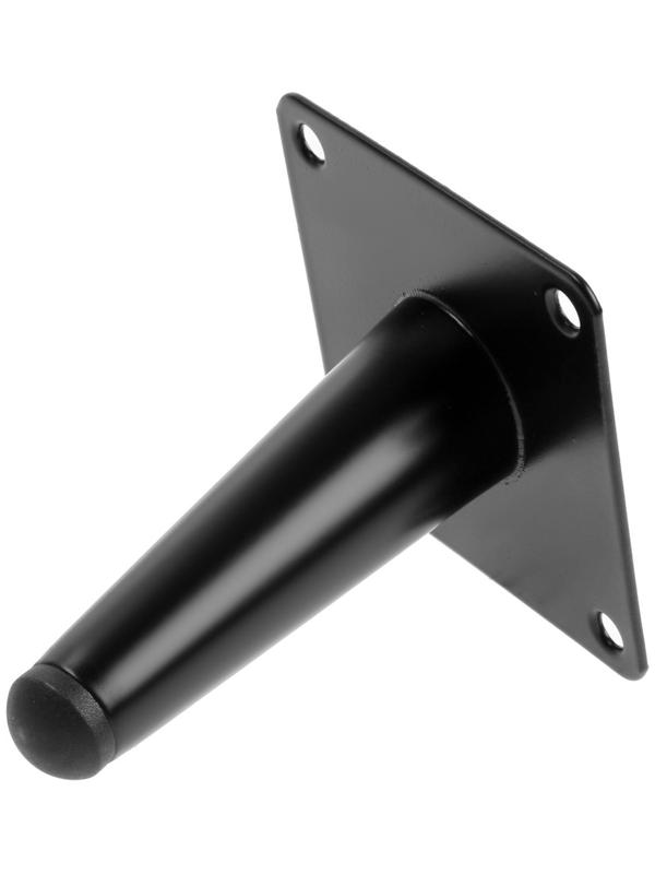 Опора мебельная CAPPIO OP07,h=100мм,толщ площ 1,8,  цвет матовый черный