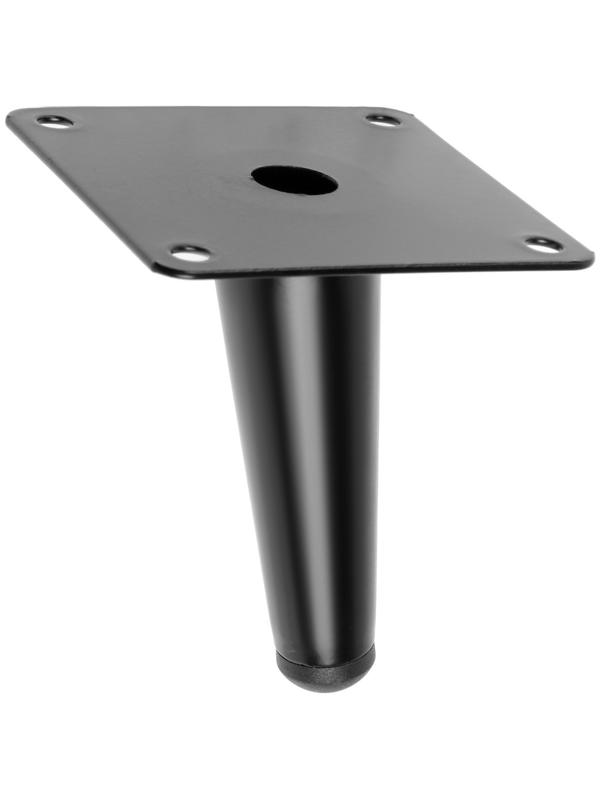 Опора мебельная CAPPIO OP07,h=100мм,толщ площ 1,8,  цвет матовый черный