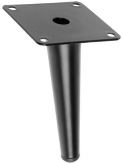 Опора мебельная CAPPIO OP07,h=150мм,толщ площ 1,8,  цвет матовый черный