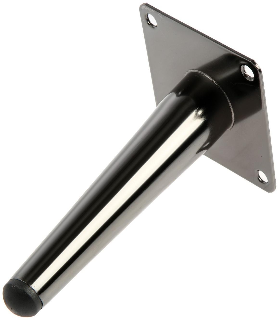 Опора мебельная CAPPIO OP07,h=150мм,толщ площ 1,8,  цвет глянцевый  черный