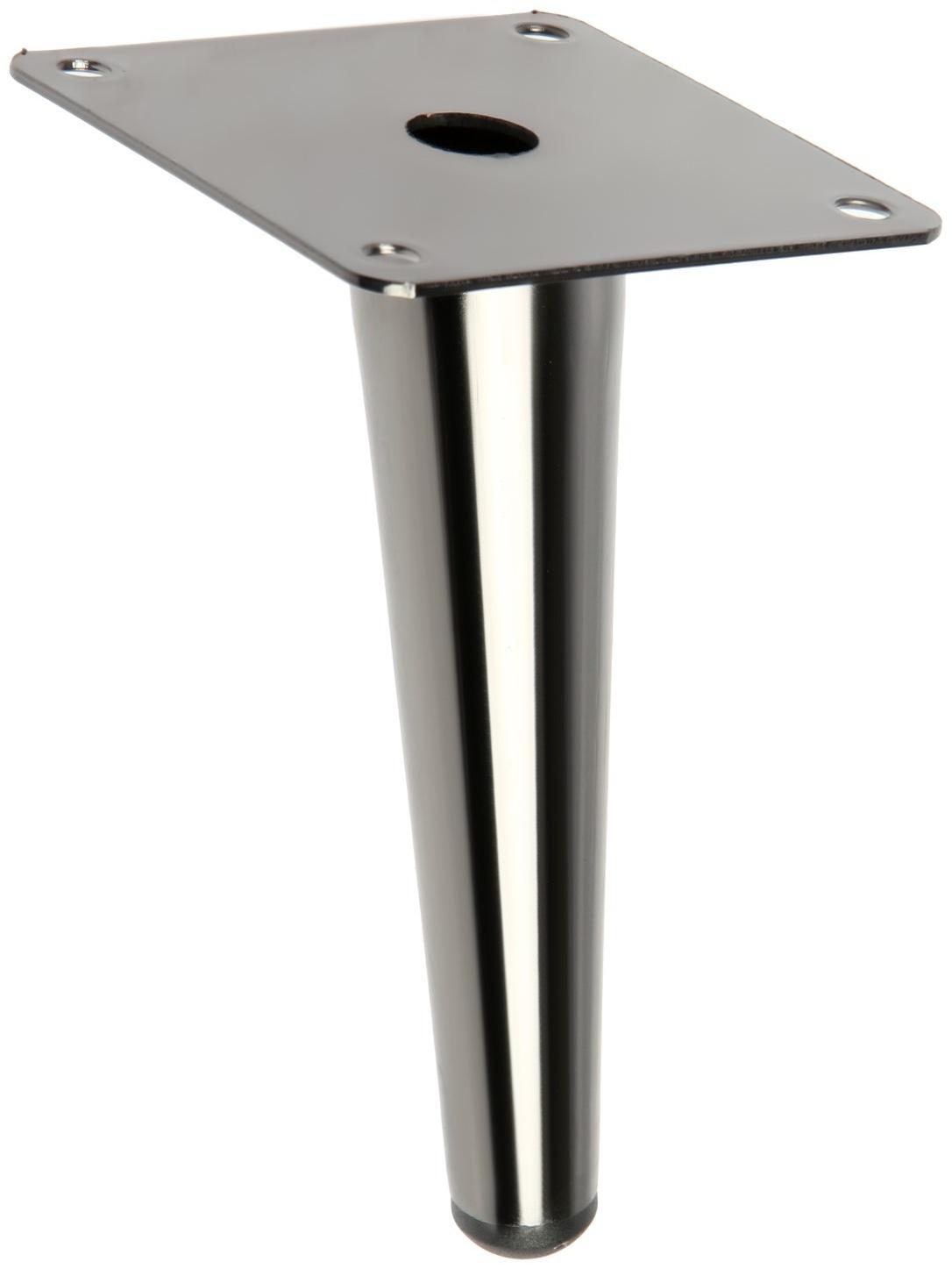 Опора мебельная CAPPIO OP07,h=150мм,толщ площ 1,8,  цвет глянцевый  черный