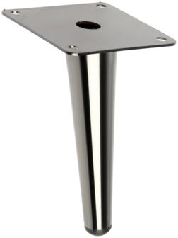 Опора мебельная CAPPIO OP07,h=150мм,толщ площ 1,8,  цвет глянцевый  черный