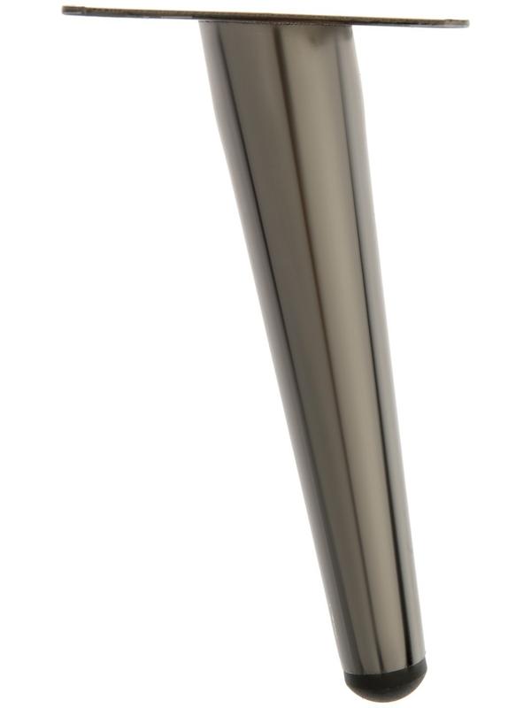 Опора мебельная CAPPIO OP07,h=150мм,толщ площ 1,8,  цвет глянцевый  черный