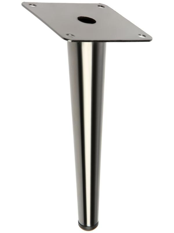 Опора мебельная CAPPIO OP07,h=200мм,толщ площ 1,8,  цвет глянцевый черный