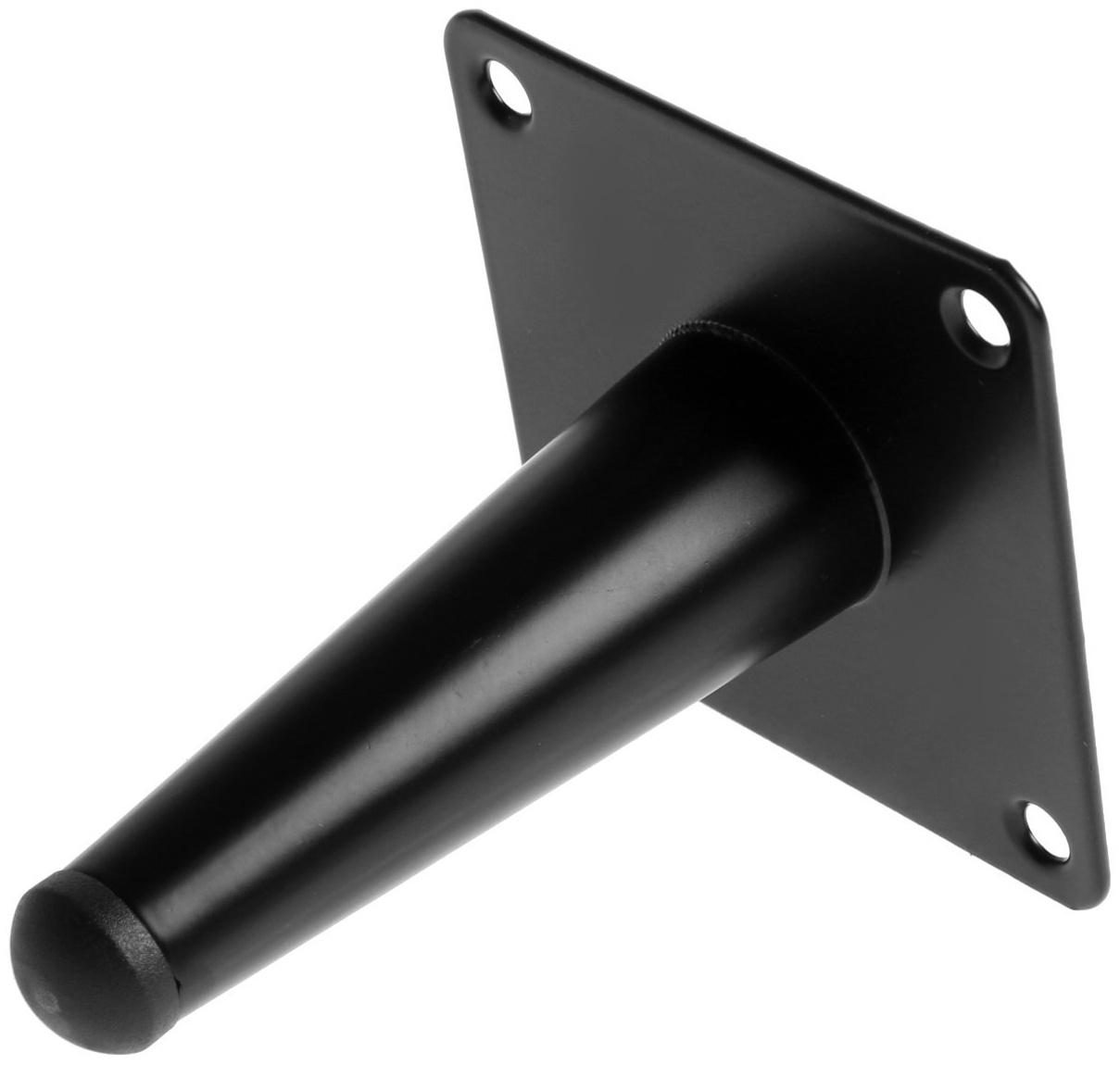 Опора мебельная CAPPIO OP08,h=100мм,толщ площ 1,8,  цвет матовый черный