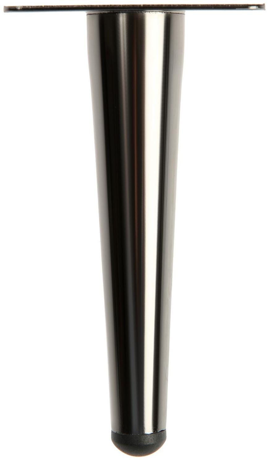 Опора мебельная CAPPIO OP08,h=150мм,толщ площ 1,8,  цвет глянцевый черный