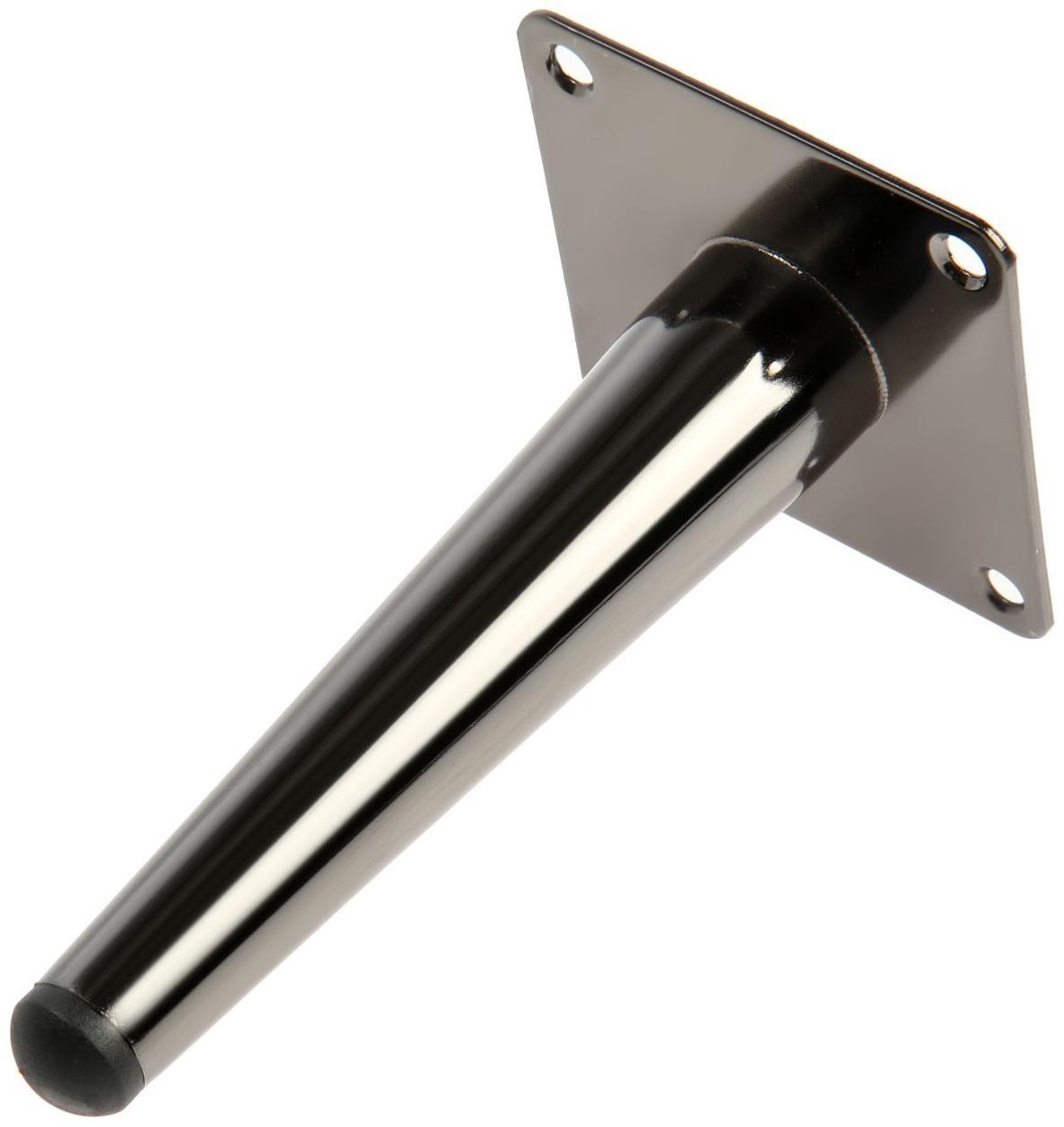 Опора мебельная CAPPIO OP08,h=150мм,толщ площ 1,8,  цвет глянцевый черный